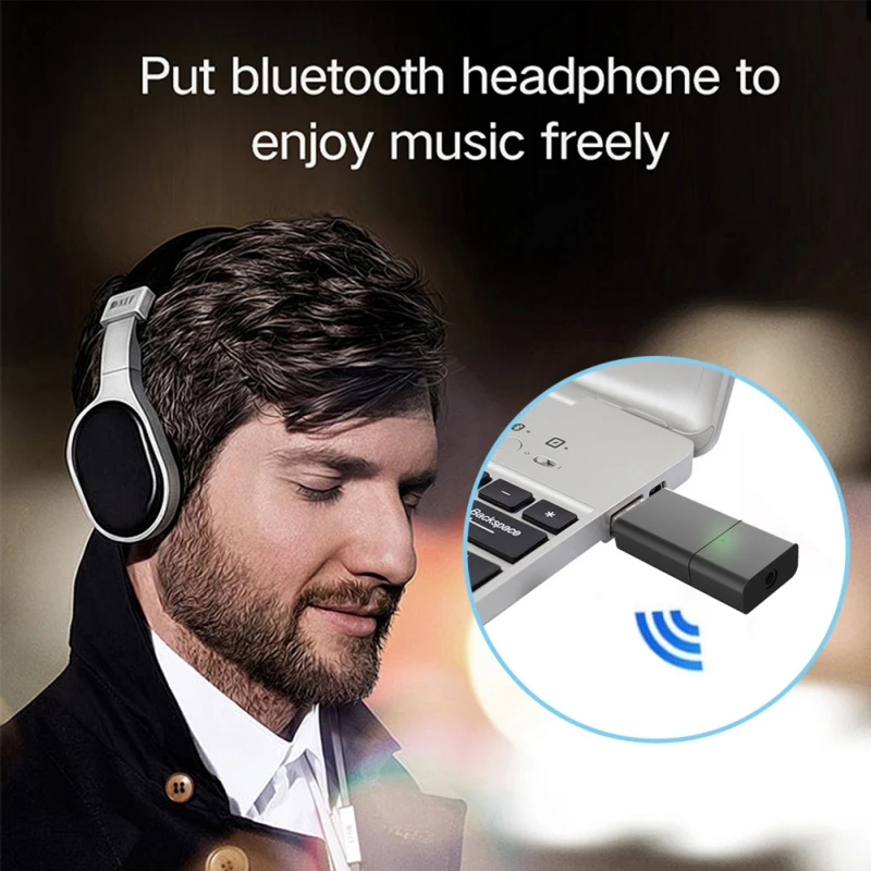 Bluetooth передатчик для телевизора ПК Беспроводной звуковая карта USB приемник с низкой задержкой