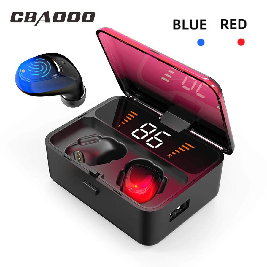 

TWS Bluetooth 5.0 Earphone Mini Sport Air Wireless Headphone Touch control Earbuds With Power Bank For iPhone Xiaomi Honor