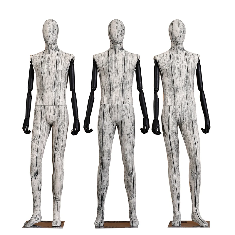 

Men Full Body Model Solid Wood Hand Men Mannequin Fake Clothes Rack Hot Sale