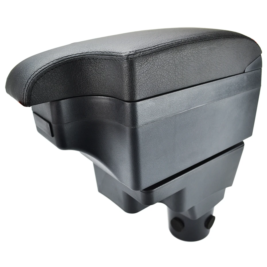 Для Chevrolet Sonic Aveo Holden Barina TM300 2012- 2013 Центральная рукоятка консоли подлокотник Подлокотник ящик для хранения лоток - Название цвета: Black thread L