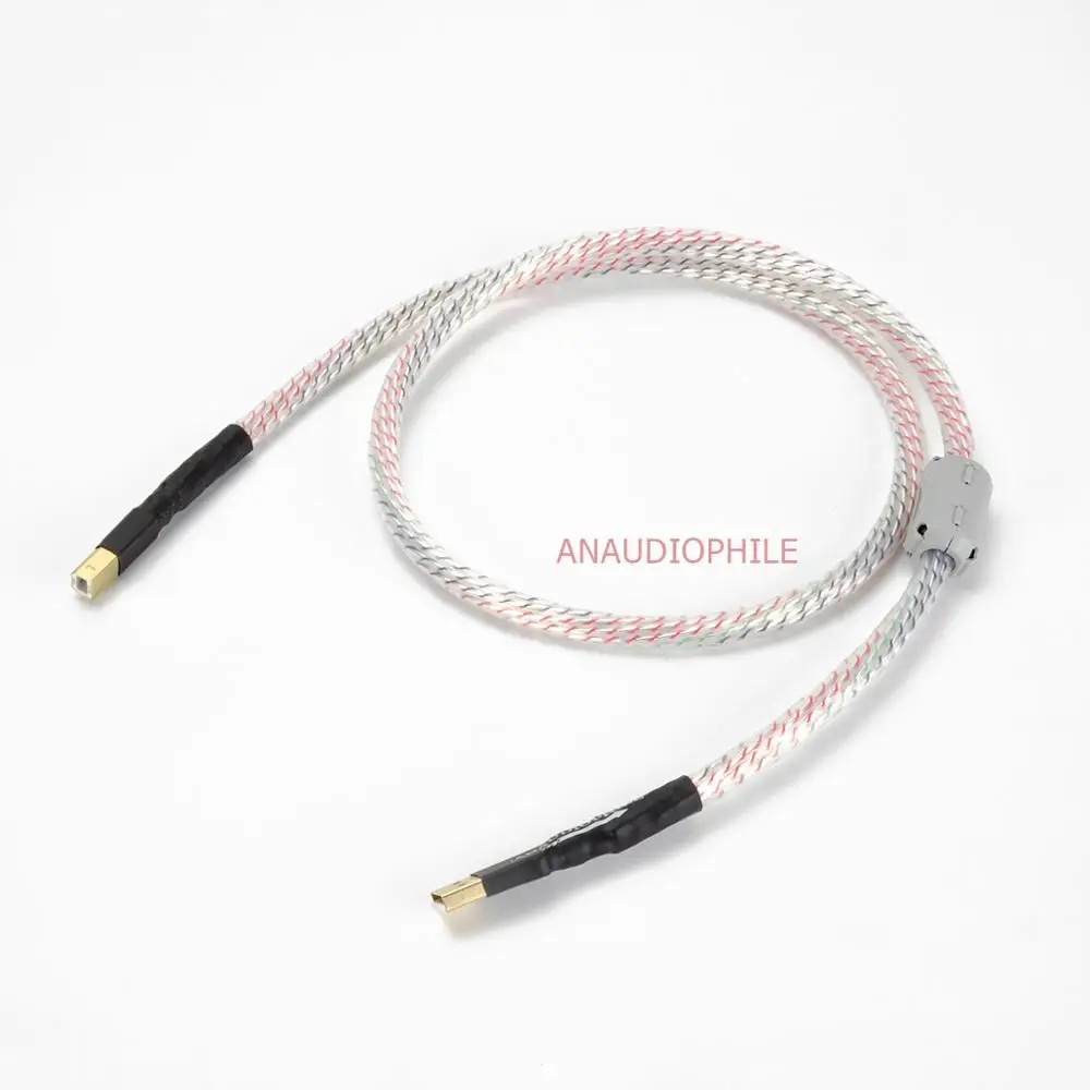 Hi-End Nordost Valhalla 7 Strands USB Audio Data Cable Sliver Plated HiFi USB A To B Cable