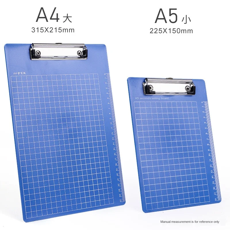 Tablero de escritura de densidad de férula A4/A5, carpeta de Metal y aluminio, Clip, carpeta para facturas de menú de plástico