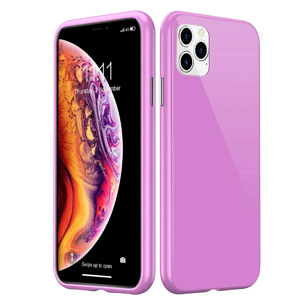 Фиолетовый KISSCASE металлический магнитный чехол для iPhone X 7 8 7plus 8plus 11 Pro Max XR XS MAX чехол HD закаленное стекло магнит чехол для телефона крышка - Цвет: Фиолетовый