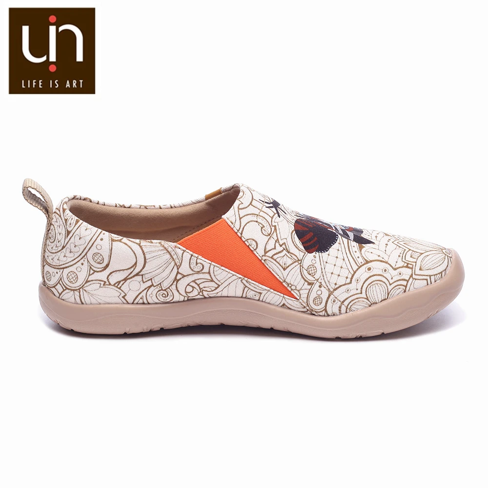 Najtaniej UIN mokasyny damskie buty damskie mieszkania buty okrągłe Toe Slip on mokasyny oddychające odkryte buty sportowe damskie czarna perła projekt