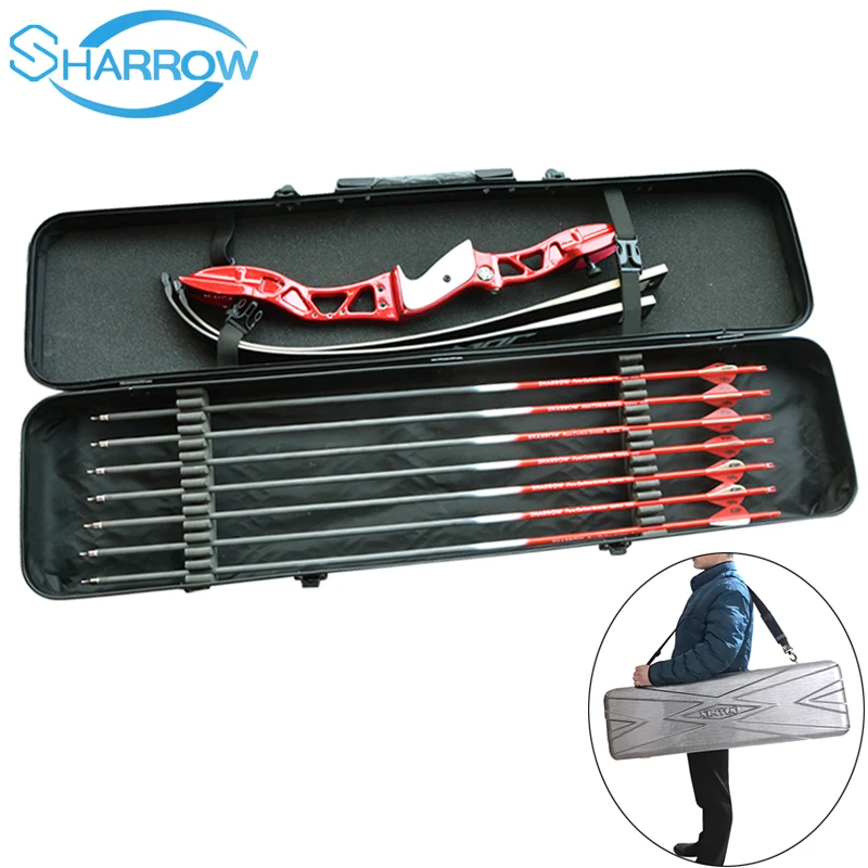 

Recurve Bow Box Available in three sizes ABS Plastic Hard Shell Box Suit All Recurve Bow Accessory for Archery Hunting Shooting