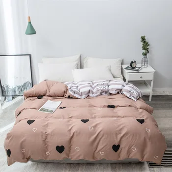 

Home Textile Love Printed Duvet Cover 100% Cotton Quilt Cover Comforter Cover Twin Full Queen King Size Bedclothes Free Shipping