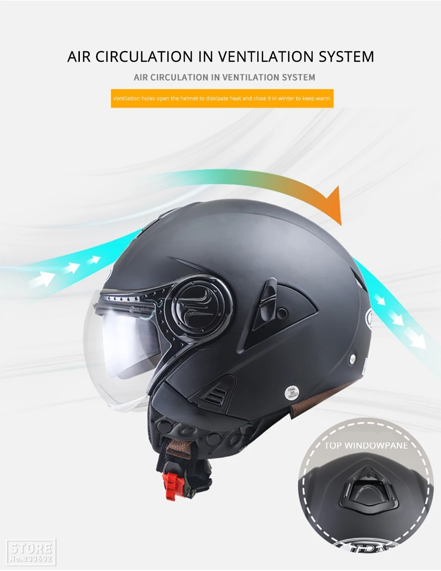 NENKI мотоциклетный шлем Мото шлем с двойными линзами с открытым лицом мотоциклетный гоночный внедорожный Шлем КАСКО Мото шлем черный