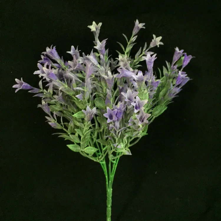 Поддельные тафтинг Bellflower(6 стеблей/пучок) 12," Длина Моделирование пластик мини-лилия для дома Свадебные Декоративные искусственные цветы