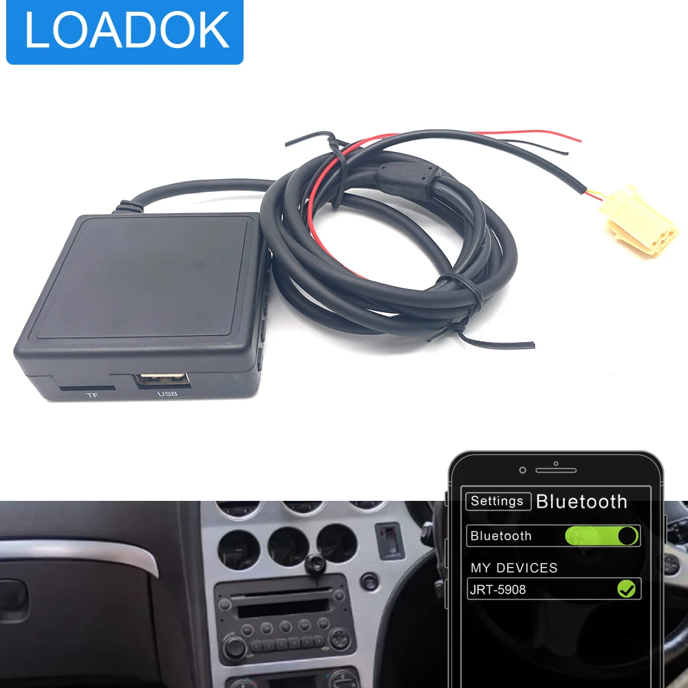 Ricevitore Aux Bluetooth 5.0 Per Auto Per Alfa Romeo 159 Per Cavo Fiat Grande Punto Con Microfono Usb Adattatore Aux Vivavoce
