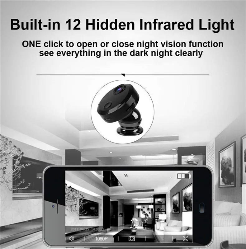 Мини WiFi камера HDQ15 HD 1080P Инфракрасная камера ночного видения обнаружения движения цифровая видеокамера микро Удаленная камера