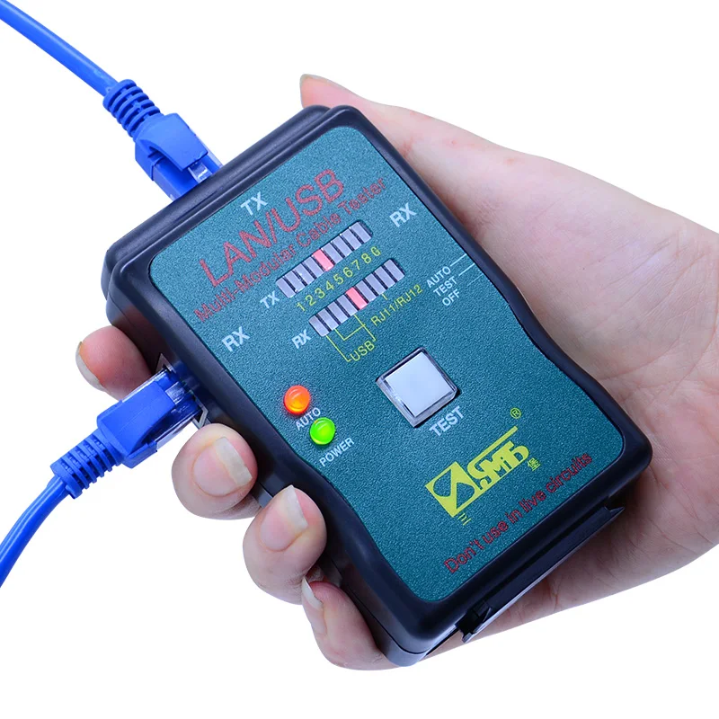 Usb тестер для кабеля RJ45 Cat5 RJ11|Сетевые инструменты| |