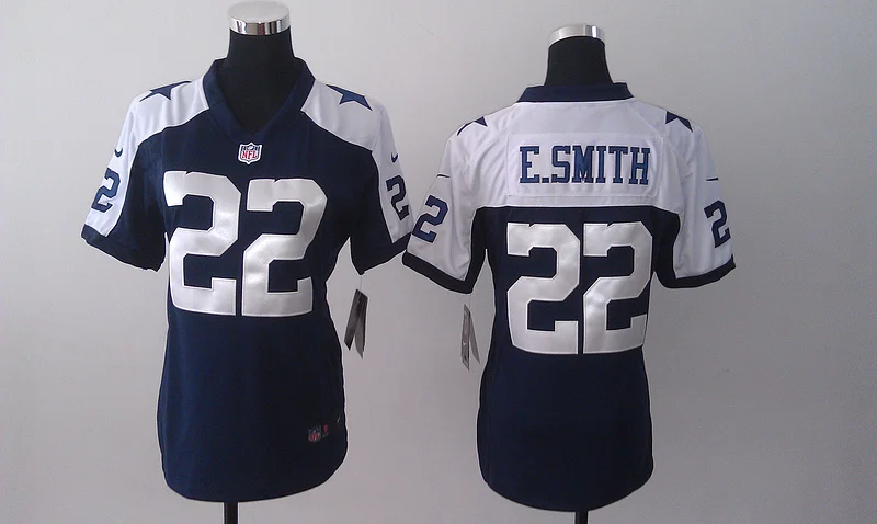 Женщины Леди Все Сшитые Даллас s,#88 Dez Bryant#82 Джейсон Уиттен Э. Смит#21 Ezekiel Elliott#11#94#50#19 Джерси - Цвет: Синий