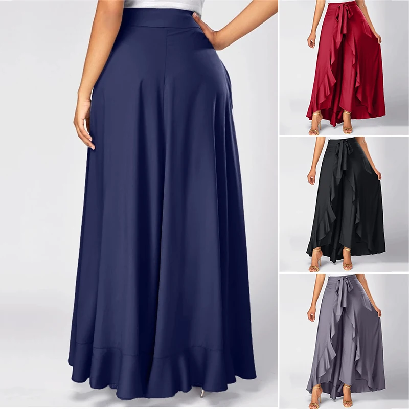 The Elegant Dress Pants Long Dress And Pants Combo 2in1 Design Safe