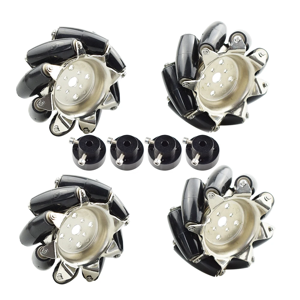 4pcs 60KG Big Load Mecanum Wheel Omnidirectional Tire for Arduino Raspberry Pi DIY STEM Program Project Toy Parts
