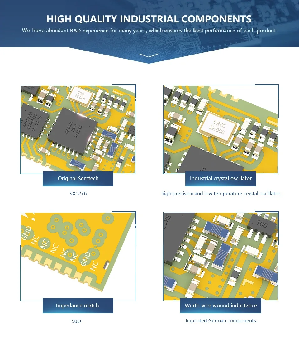 E32-915T20S SX1276 беспроводной РЧ модуль SMD 915MHZ LoRa дальний трансивер 915 MHz IoT интерфейс IPEX
