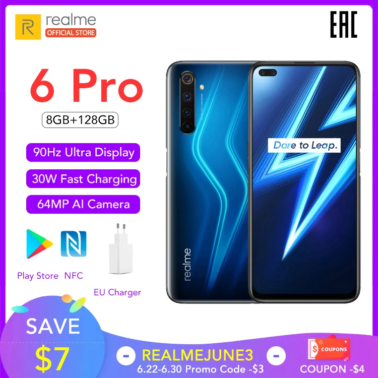 Realme 6 Pro 6Pro, 8 Гб RAM, 128 ГБ ROM, Snapdragon 720G, 30 Вт, флэш зарядка, 4300 мАч, аккумулятор, 64 мегапиксельная четырехъядерная камера, 20X Zoom|Смартфоны и мобильные телефоны|   | АлиЭкспресс