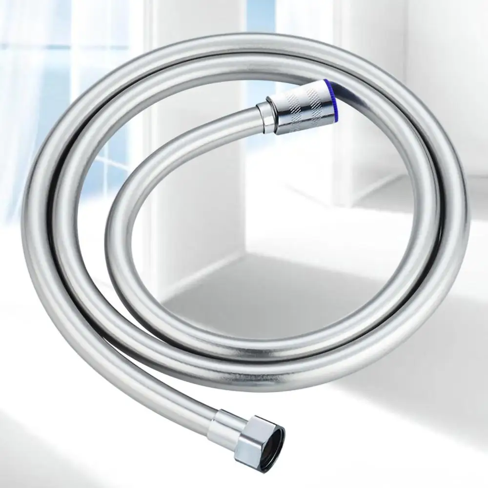 Shower Hose Pipe 1.5 Metre Heavy Duty Large Bore Low Pressure Chrome