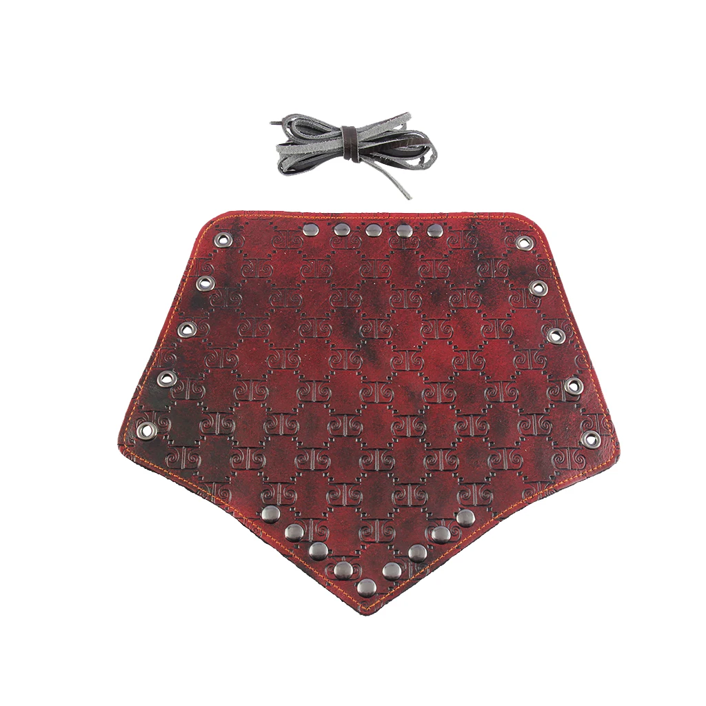 Punk Gothic PU Leather Wrist Bracer Arm Protector Arm Armor Wristband Embossed Leathery for Biker Motorcyclist Costume