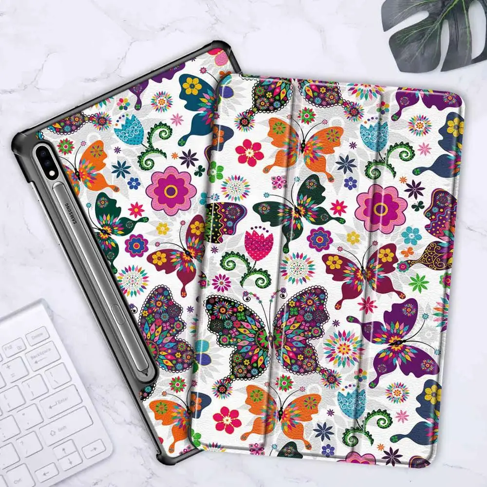 Tri-Folding Stand Tablet Cover Case with Protective Shell, 11-Inch