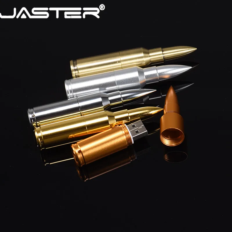 Металлический флеш-накопитель JASTER Bullet, USB флеш-накопитель, 4 ГБ, 8 ГБ, 16 ГБ, 32 ГБ, 64 ГБ, флеш-накопитель USB 2,0, флеш-карта памяти с брелоком