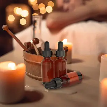 

Amber Glass Drip Bottle With Dripper Bottle Bottling Perfume Travel Portable Tool Bottle Glass Oil Bottling Essential Mini R3R9