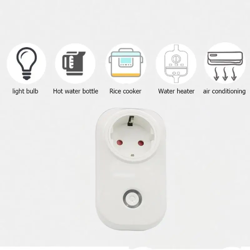 ALLOYSEED EU/FR/UK/IT Plug беспроводная WiFi интеллектуальная розетка настенный светильник пульт дистанционного синхронизации розетка для Google Home Alexa Голосовое управление