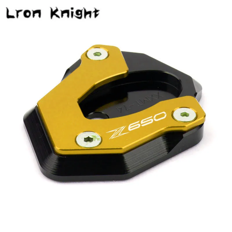 Для KAWASAKI Z650 Z900 Z900RS Z 650 900 900RS Мотоцикл с ЧПУ подставки Sidestand подставка расширения площадка для увеличения - Цвет: Z650 Gold