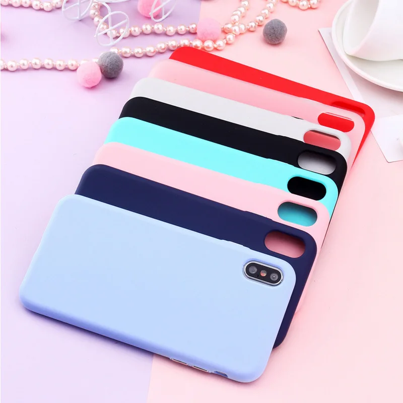 

Cong fee Original Liquid Silicone Candy Color Thin Soft phone case for iphone X XR XS MAX 6 7S 7SPlus 8S 8SPlus