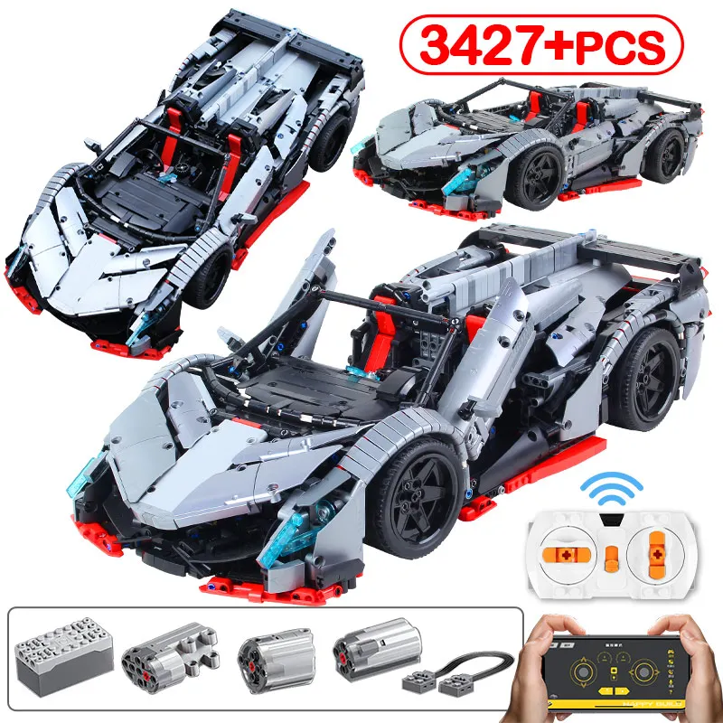 3427 шт. Детский конструктор City high-tech RC/non-RC Supercar MOC | Игрушки и хобби