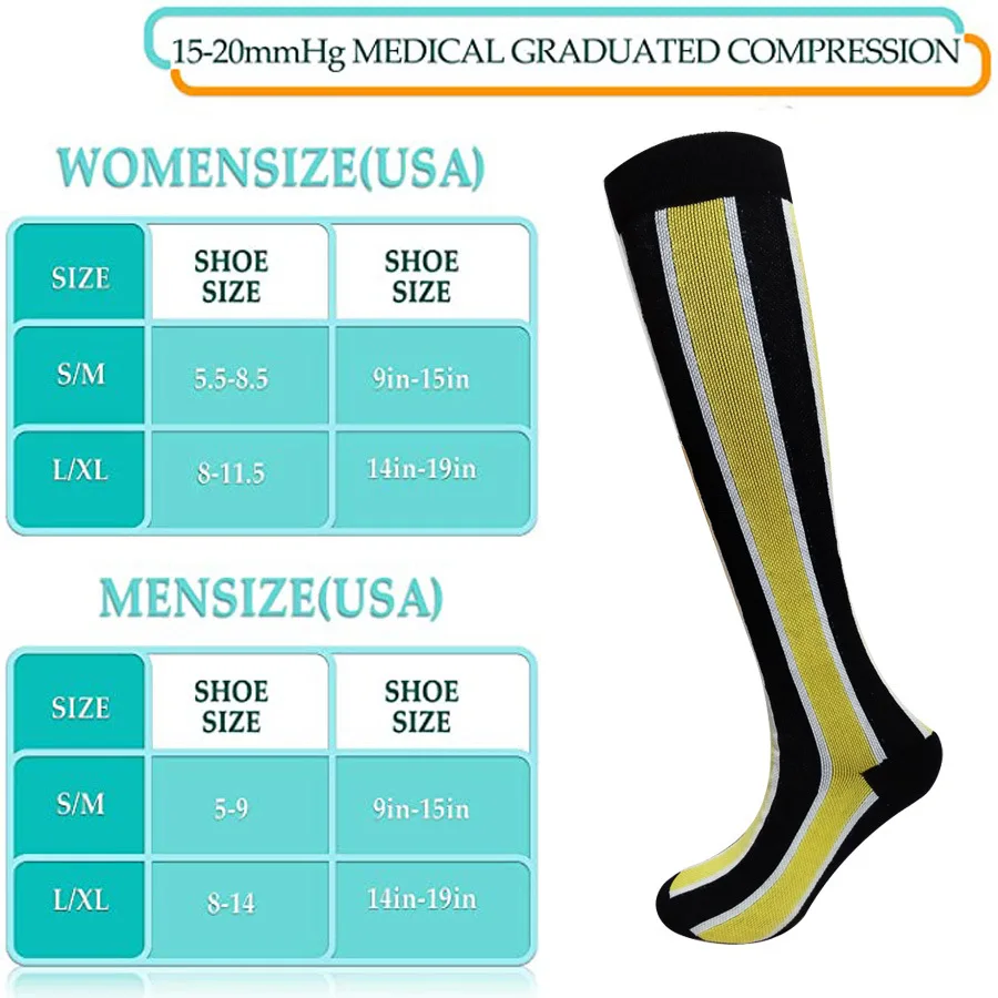 Copper Compression Socks Women & Men Circulation(6 pairs) Best for Running,  Nursing, Hiking, Recovery & Flight Socks - AliExpress
