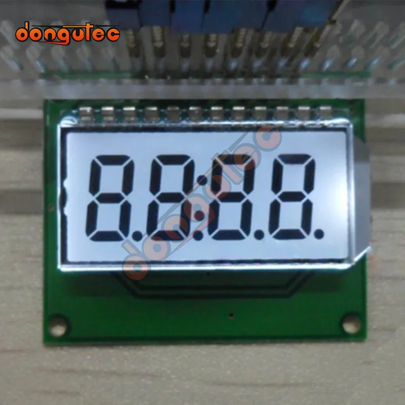 Nuovissimo Personalizzato "8.8.:8.8." Modulo Lcd Digitale A Segmenti Pannello Schermo Display Controller Ht1621 Incorporato In 3.3V
