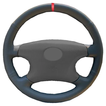 

Hand Sewing Braid Car Steering Wheel Wrap Funda Volante For Toyota Avalon 2002 - 2004 Camry 2002 - 2004 Highlander 2001 - 2003