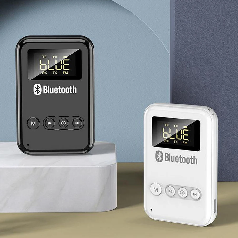 Приемник-передатчик Bluetooth 5 0 беспроводной музыкальный адаптер FM-передатчик