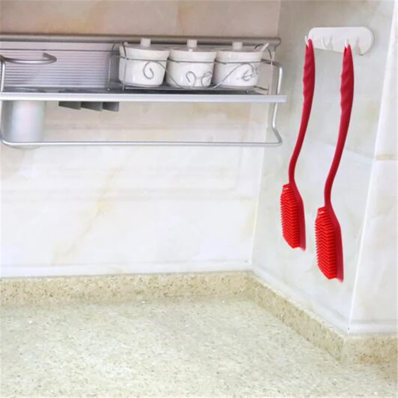 Silicone Cleaning Brush Multi-functional Non-stick Oil Wash Bowl Cleaning Brush Kitchen Cleaning Tools Pot Pan Cleaner Brush