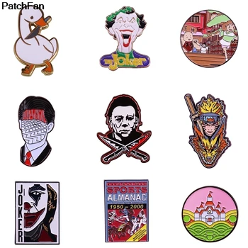 

20pcs/lot A3486 Patchfan Anime NARUTO and Dragon Brooch Collar Alloy Brooches Jeans Shirt Handbag Badges on Backpack Pin