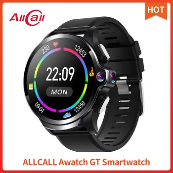 

Allcall Awatch GT 4G 3GB 32GB Smart Watch 1260mAh 1.6 Inch Dual Camera Face ID IP67 GPS Men Sport Smartwatch Phone For Android