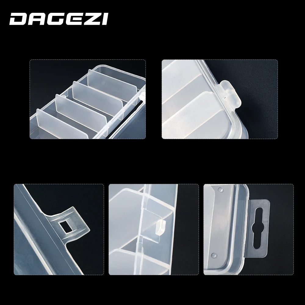 Коробка для рыбалки DAGEZI из ПВХ 17 6*8 9 см коробка приманки чехол хранения 5
