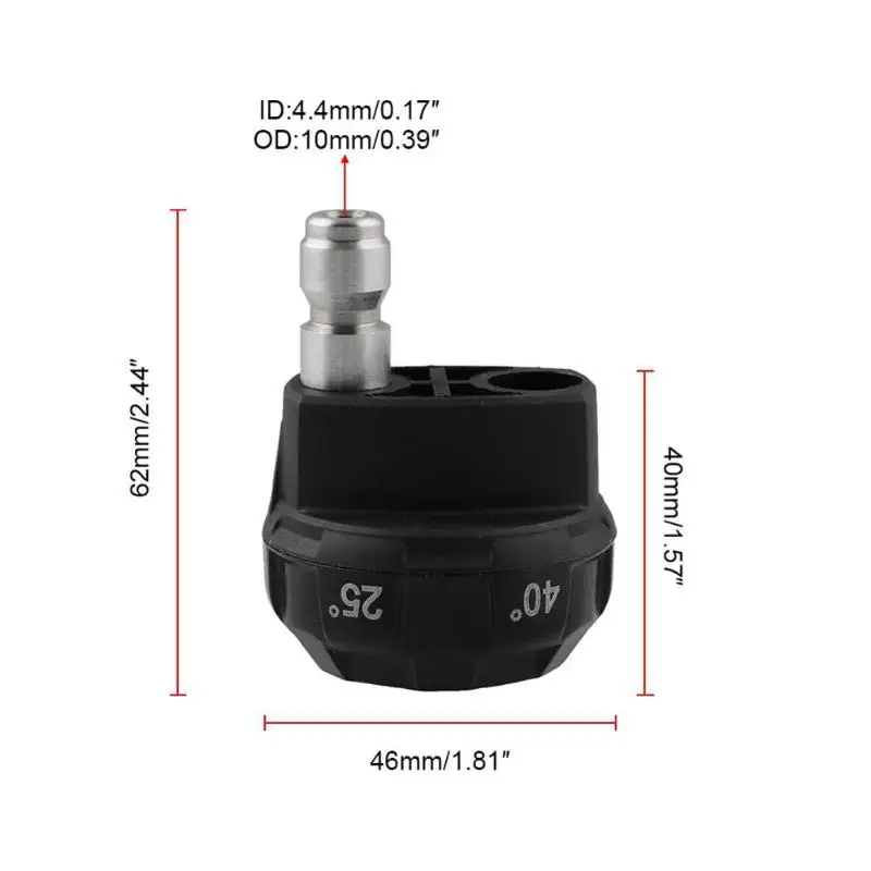 1/4 БЫСТРОРАЗЪЕМНАЯ Насадка-распылитель для мойки под давлением 6 в 1 с регулируемым наконечником подходит для мытья стен сада