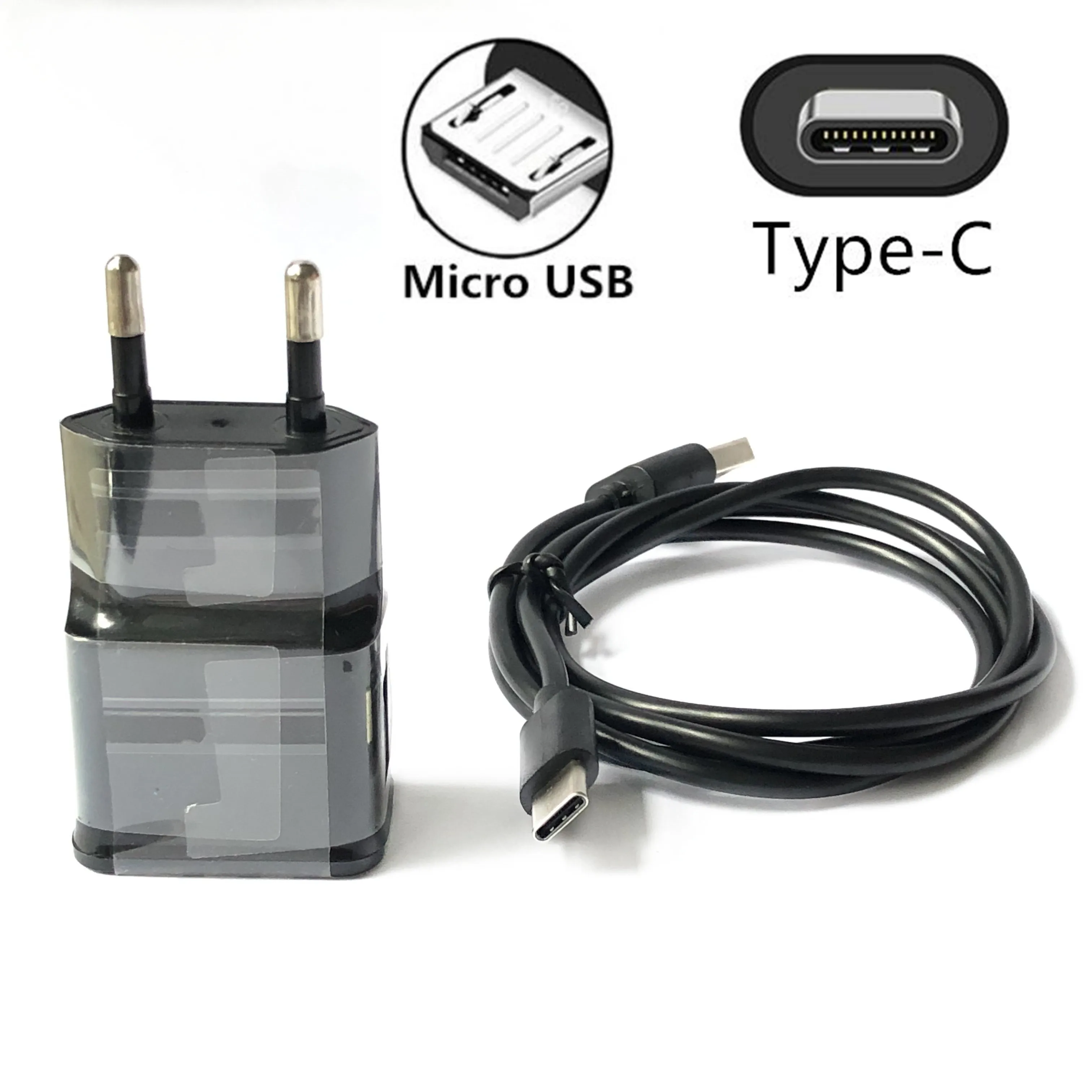 Тип C зарядный адаптер Зарядное устройство Micro USB кабель для samsung Galaxy S9 S10 плюс S10e A50 A30 70 A7 J6 A8 Note 8 9 M30 M20