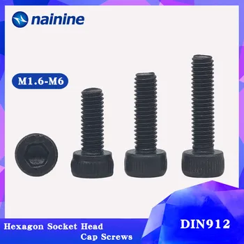 

DIN912 M1.6-M12 Black High-strength 12.9 Level Alloy Steel Screw Hexagon Socket Head Cap Screws B005
