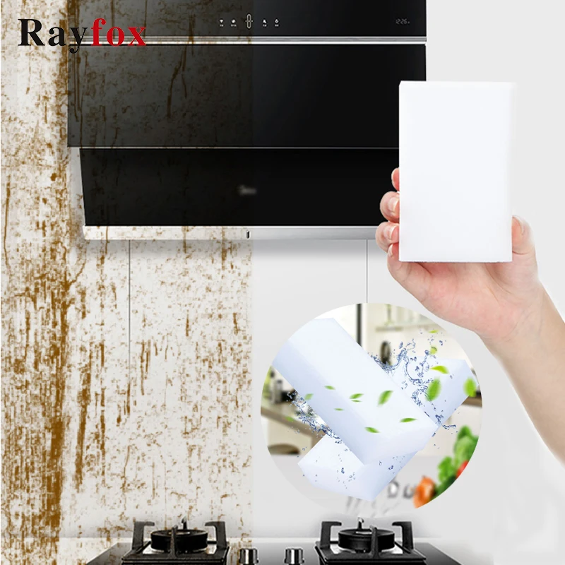 2 PCs White Креативные кухонные чистящие инструменты сильная обеззараживающая губка щетка с ручкой для удаления ржавчины ластик кухонные аксессуары гаджеты - Цвет: 2 PCs White