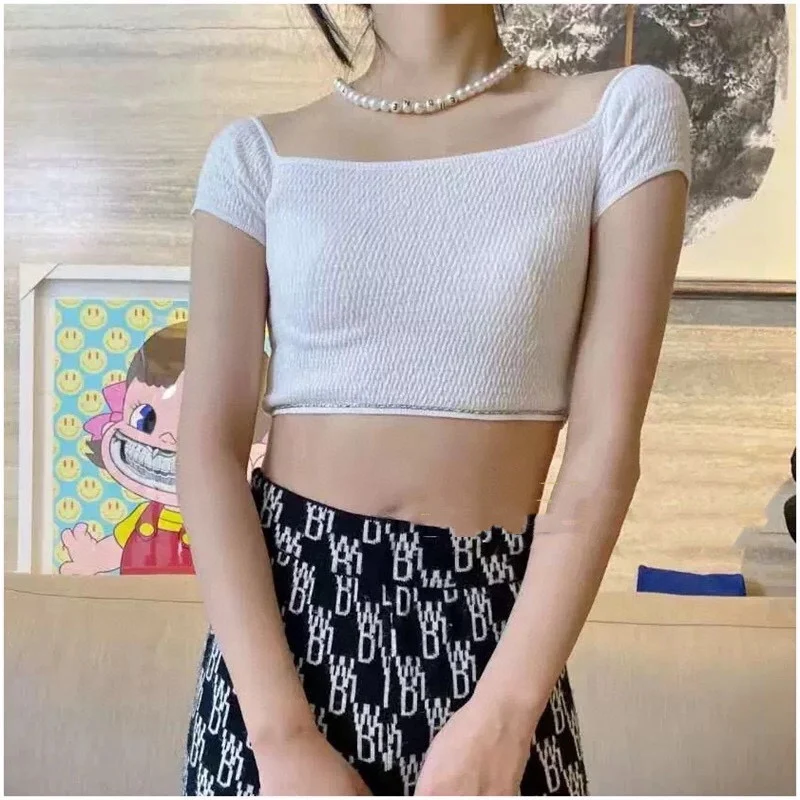値引きサービス 夏セクシーな21女子ショートスリムトップスレディースファッションtシャツのティー女性2色ddxgz1 2 26 最新の激安 Ongoing Southloopmarket Com
