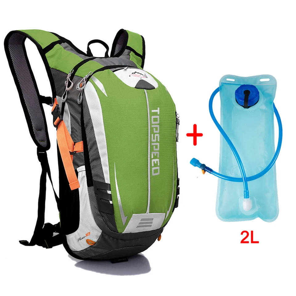 18L Велоспорт рюкзак для верховой езды велосипедный рюкзак Открытый спортивный рюкзак для мужчин и женщин Туризм Кемпинг Сверхлегкий - Цвет: Green Water Bag