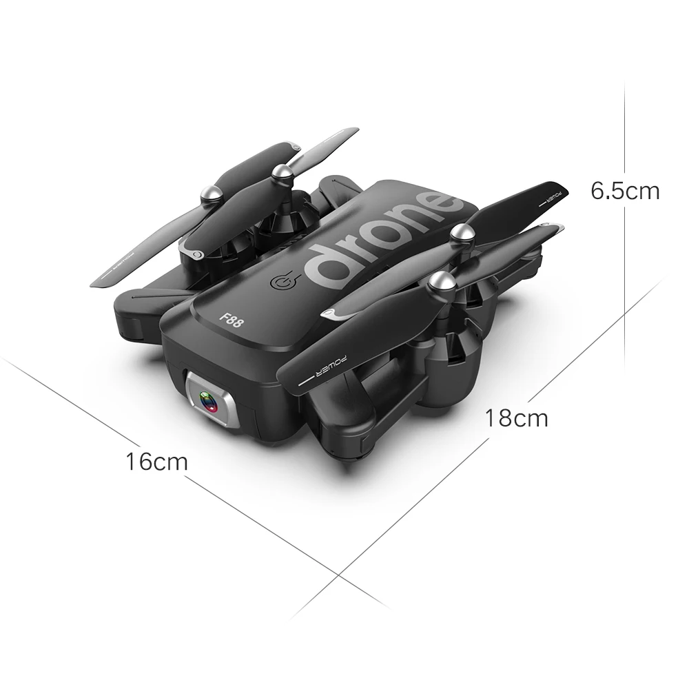 F88 оптический поток 4K камера Дрон складной мини Дрон с RC Квадрокоптер, Радиоуправляемый вертолет игрушка 18 минут время полета