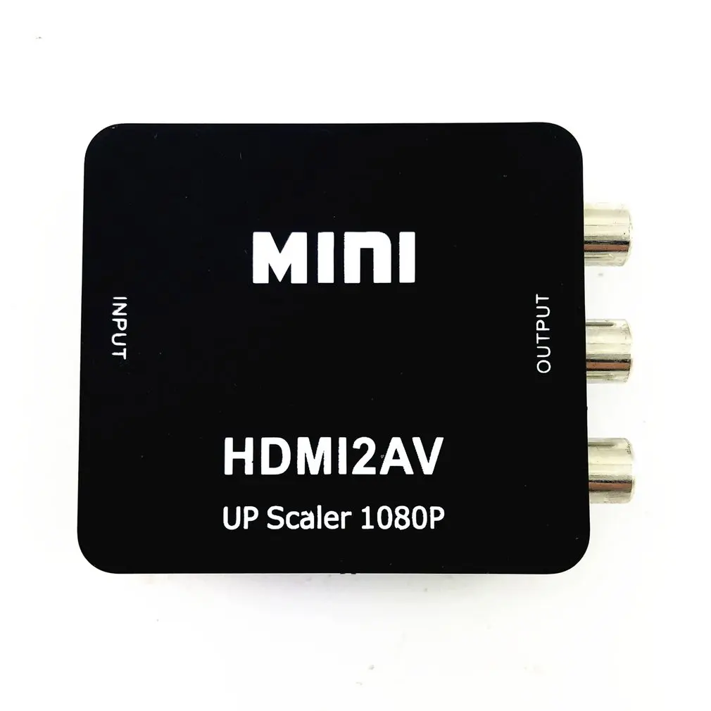 Мини 1080P HDMI VGA в RCA адаптер конвертер VGA2AV/CVBS конвертер разъем с аудио для ноутбука ПК для HDTV проектора
