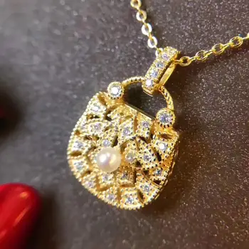 

BAG Design 925 Sterling Silver Pearl Pendant Mounts Pendant Findings and Component Jewelry Parts Fittings Women Accessories