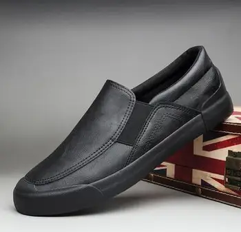 

2020 autumn new style fashion slip-on men pu leather business casual shoes man trend leather shoes loafers