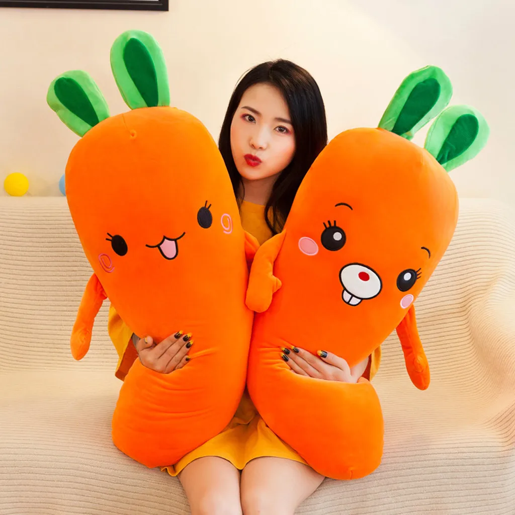 60cm Cute Carrot Plush Toys Pillow Doll Stuffed Plush Toy Carrot Plush Toys Pillow Creative Activity Gift
