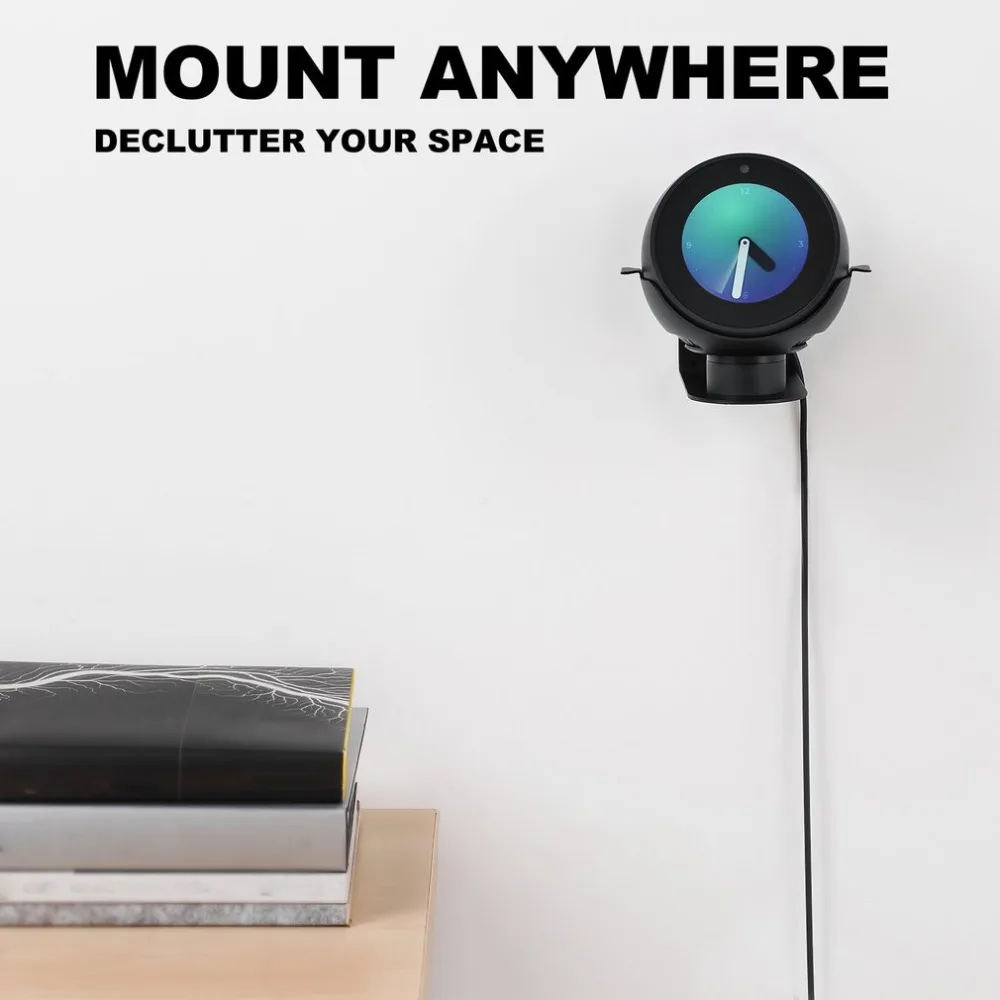 Echospot вращающийся на 360 градусов Алюминиевый настенный кронштейн для проектора черный