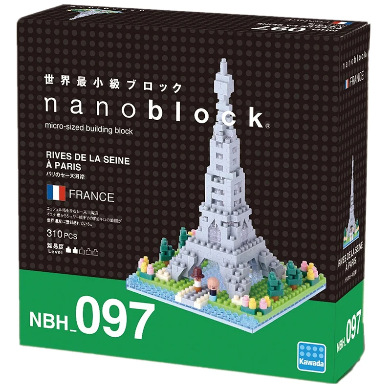 Years NBH097 Nanoblock RIVES DE LA SEINE À PARIS Building Blocks 310 pieces 12 